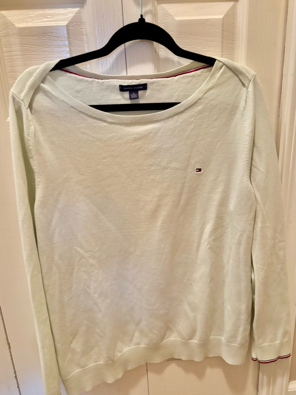 Tommy Hilfiger boatneck 100% cotton sweater